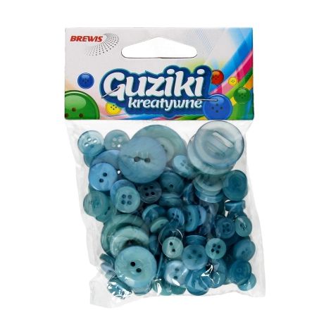 Guziki Brewis 40g Mix Niebieskie